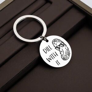 NWT Dill With It Pickle Keychain